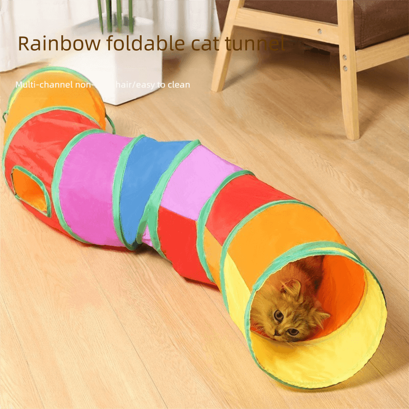 Cat Track Ball Toy - Wave-Shaped Wall Mount Puzzle for Indoor - S-shaped