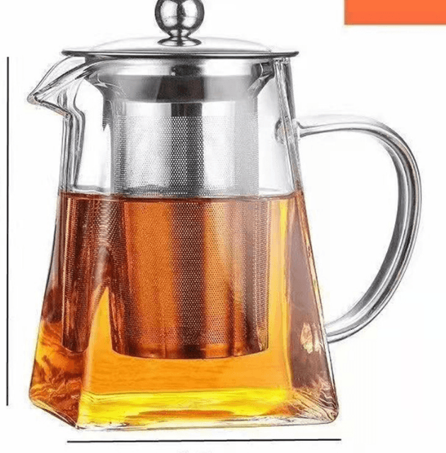 550 ml Heat-Resistant Glass Teapot with 304 Stainless - 550 ml Thickened