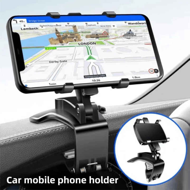 2-Pack Multi-Function 360° ABS Rotating Car Phone Holder - Universal Clip