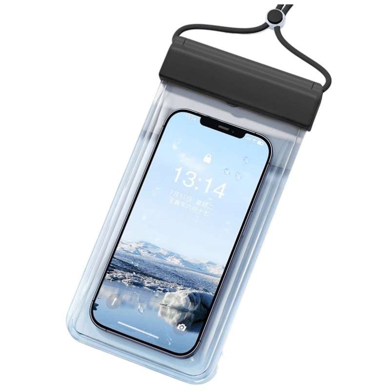 3-PCS Black IPX8 Waterproof Phone Pouch (19×11 cm) - Universal Touch Screen