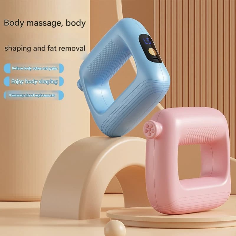 Portable Body Sculpting & Muscle Relaxation Massager with 8 Heads - 5 - Pink