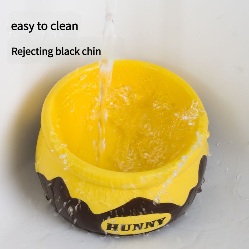Elevated Pet Bowl with Ergonomic 15° Tilt & Large Capacity (Honeypot)