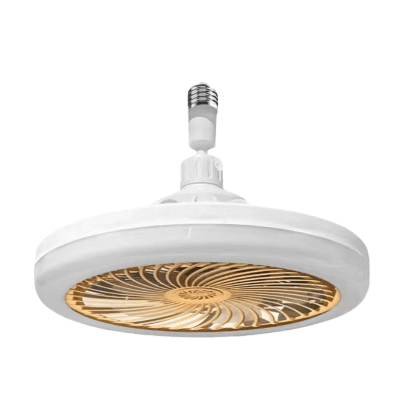 Yellow Quiet Remote LED Ceiling Fan Light with Aromatherapy Slot