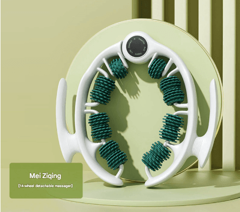 Green Ergonomic U-Shape Leg Roller 360 Degree Massager for Muscle Relief