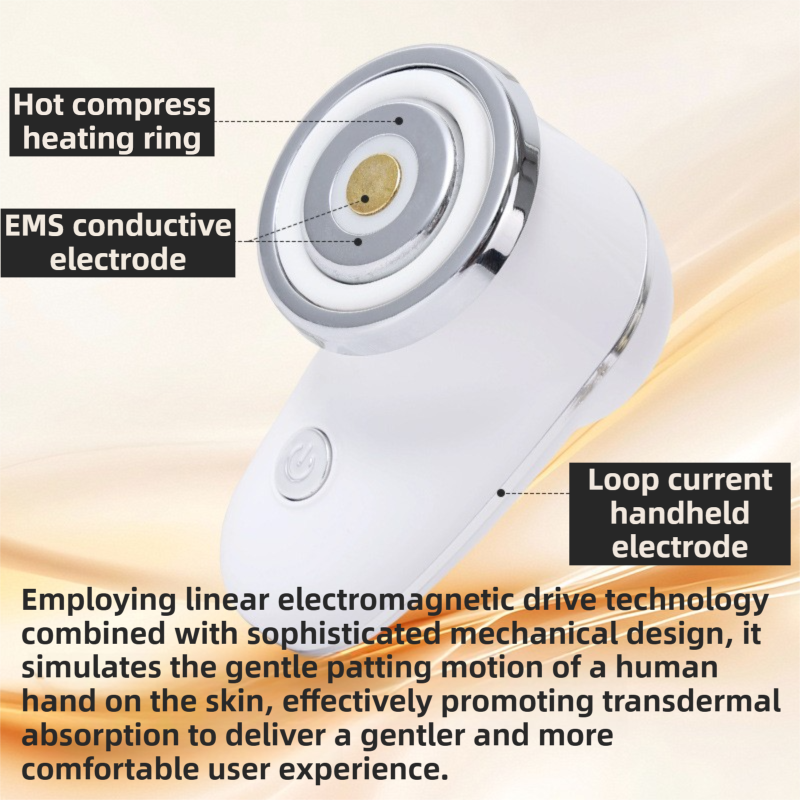 4-in-1 EMS Microcurrent & Constant Hot Compress Facial Toning Device