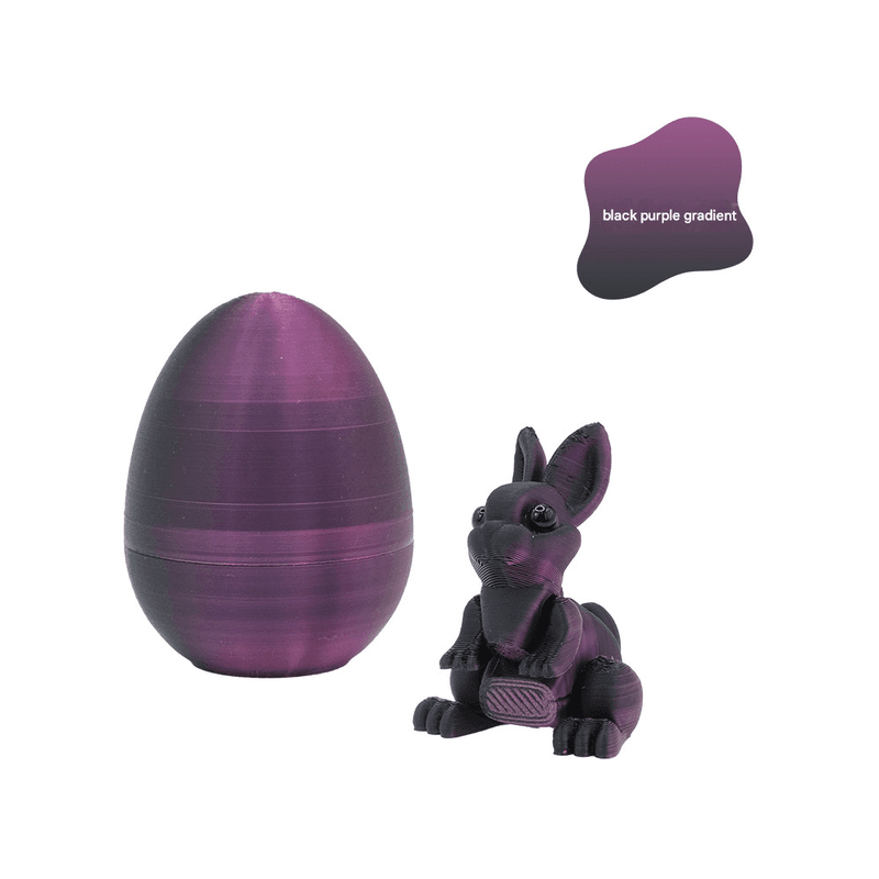 3-Piece Black-to-purple gradient Easter Surprise Egg Set - Black To Purple