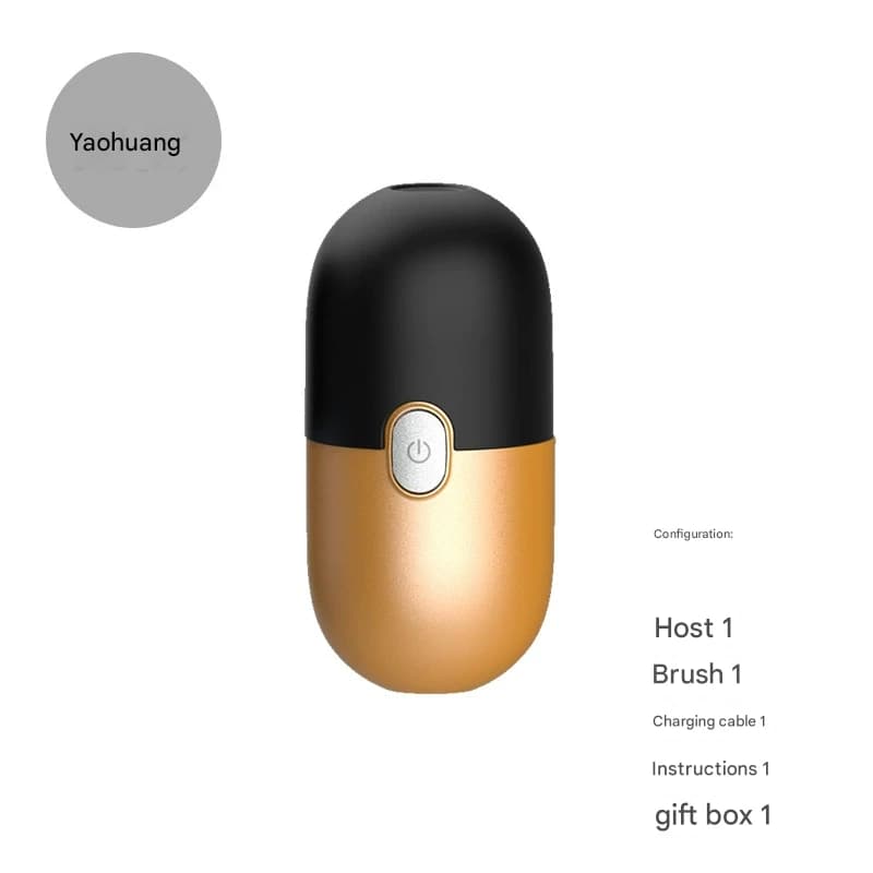Mini Electric Rotary Shaver - IPX7 Waterproof, 2 Speed Modes - Yellow