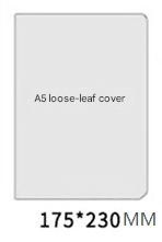 2-Piece Green Vintage A5 PU Leather Journal with Leaf Charm - Ring Bound