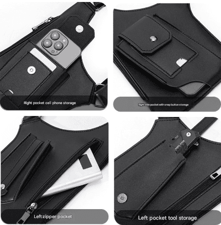 Balck Tactical Underarm Shoulder Holster Bag - Anti-Theft Double Pouch Vest