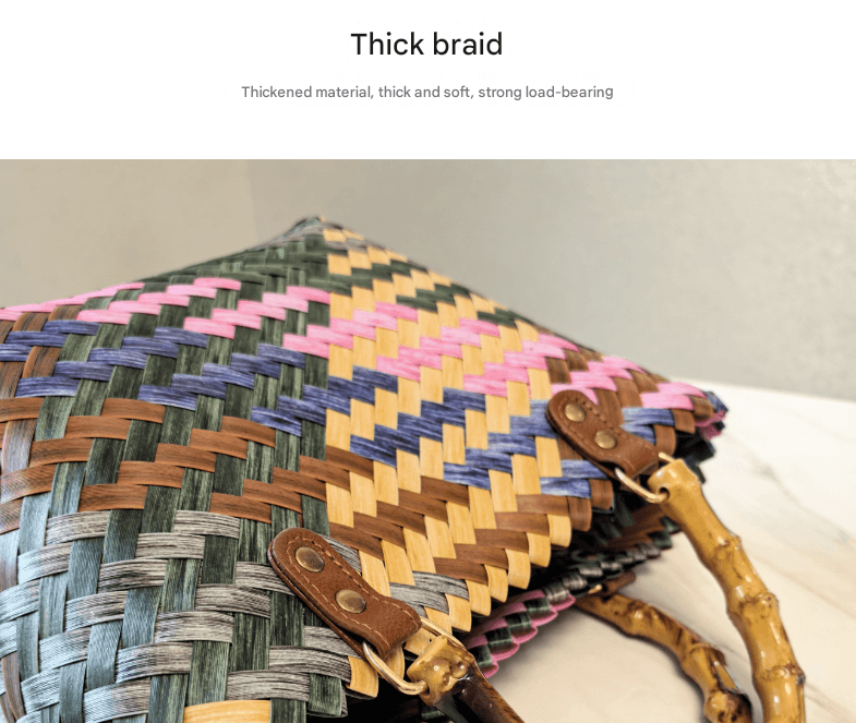 Dachshund Vintage Striped Dachshund Woven Tote Bag - Hand-Carry Beach Bag