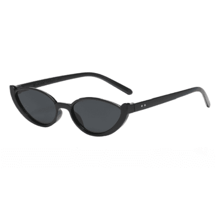 Black Frame With Black Flakes 2-Piece Cat-Eye Sunglasses for Women - Retro