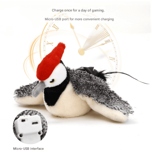 Crab Electric Flapping Plush Cat Toy with Sound - Realistic Self-Play Pet