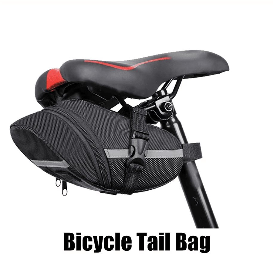 Bike Saddle Bag Under Seat Storage Pouch - Compact 600D Cycling Wedge Pack