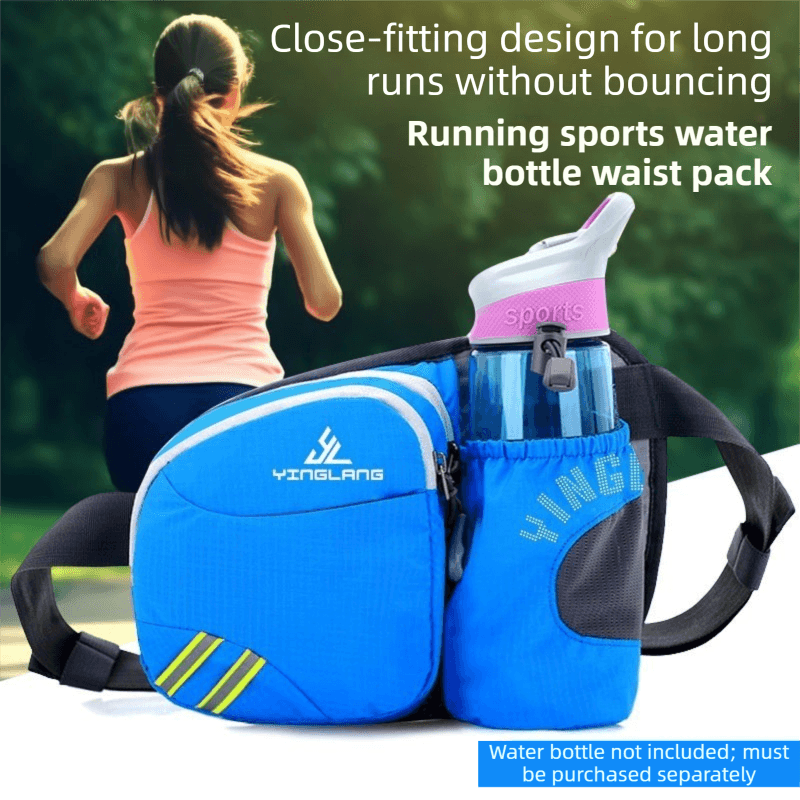 Yellow Lightweight Running Waist Pack with Stable Bottle Holder
