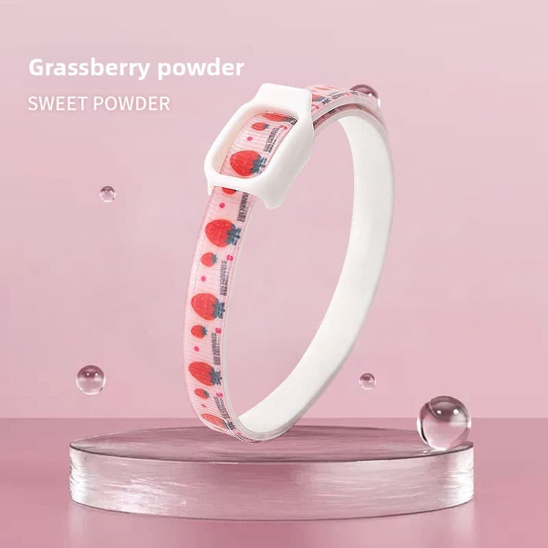 2-Pcs Pink Pet Insect Repellent Collar with Plant-Based Essential - 52 cm