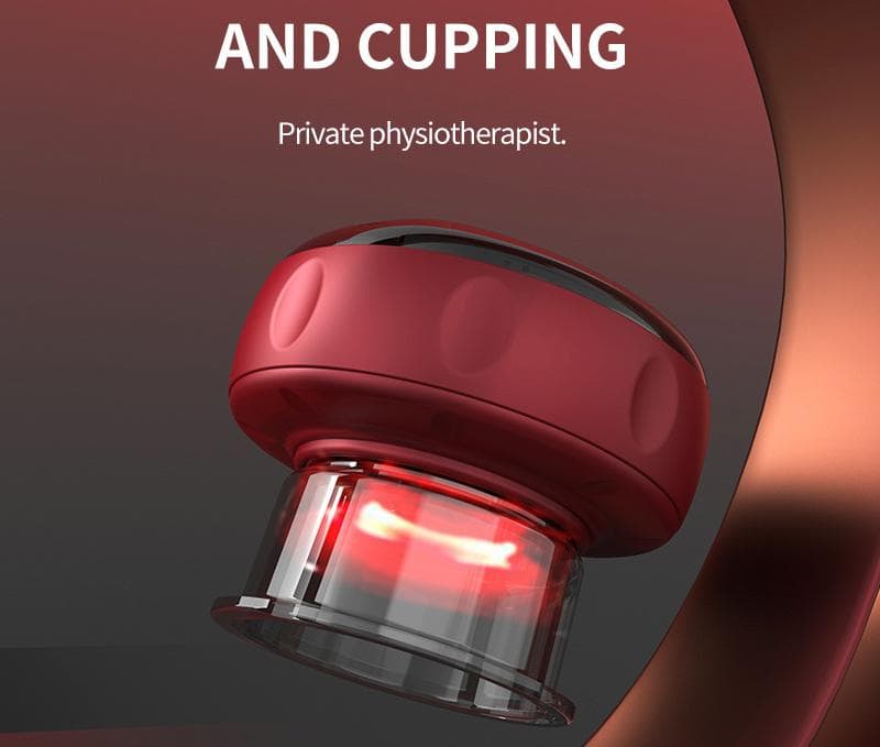 Smart Electric Cupping Therapy Massager - Adjustable Suction & Heat - White