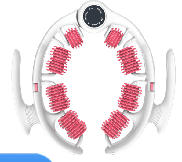 Pink 360 Degree Clamp Leg Roller Massager - Deep Tissue Relief for Thighs