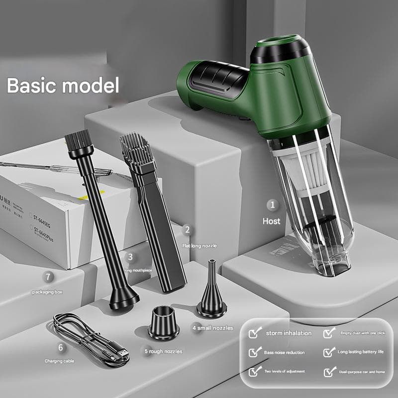 Grass green Multi-Functional Cordless Handheld Vacuum Cleaner - Powerful