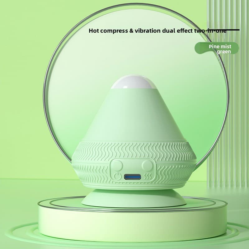 Green Electric Suction Fascia Massage Ball with Heated Vibration Type-C
