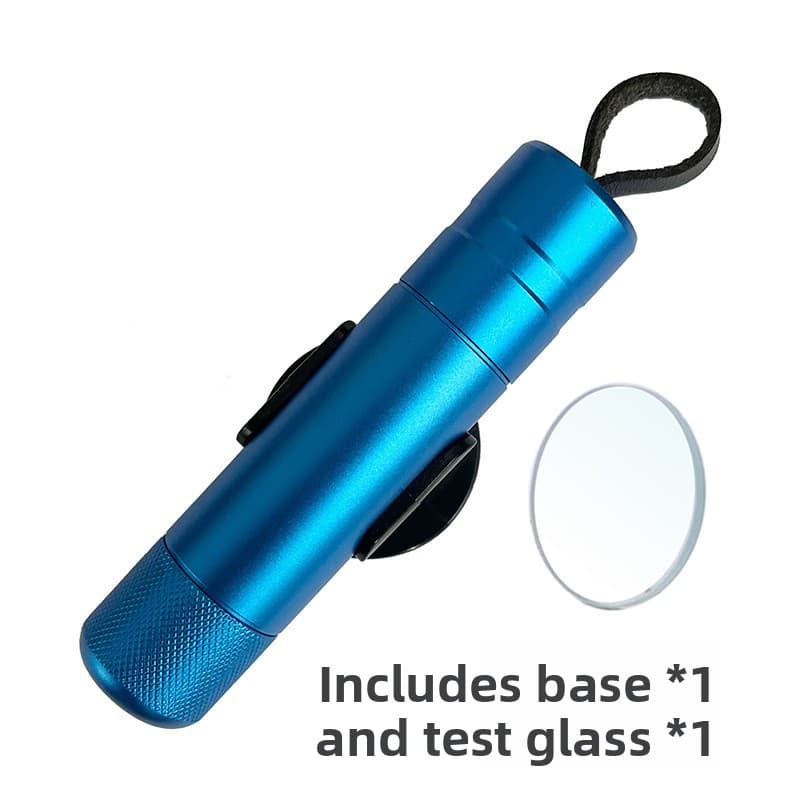 Blue 2-in-1 Emergency Car Escape Tool - Spring-Loaded Window Breaker