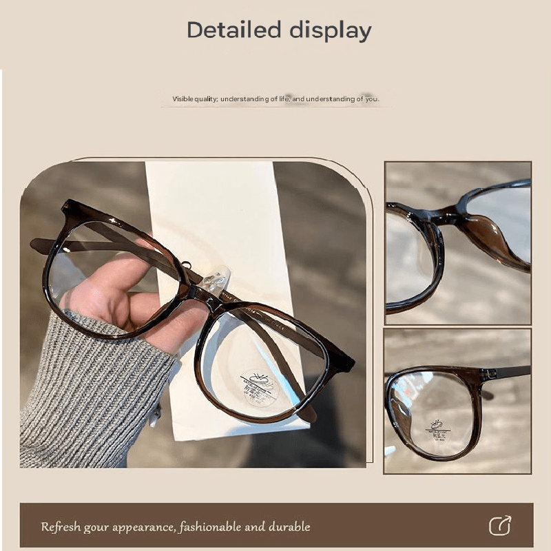 3 Pack dark tea colour Women's Blue Light Blocking Glasses Non-Prescription