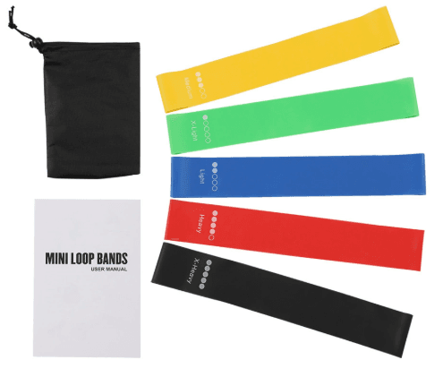 Multicolor 10 Pieces of 2 Sets Resistance Loop Bands - Fitness Exercise