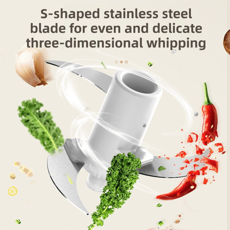 Green Wireless Electric Kitchen Grinder - Portable 150 ml Baby Food Maker