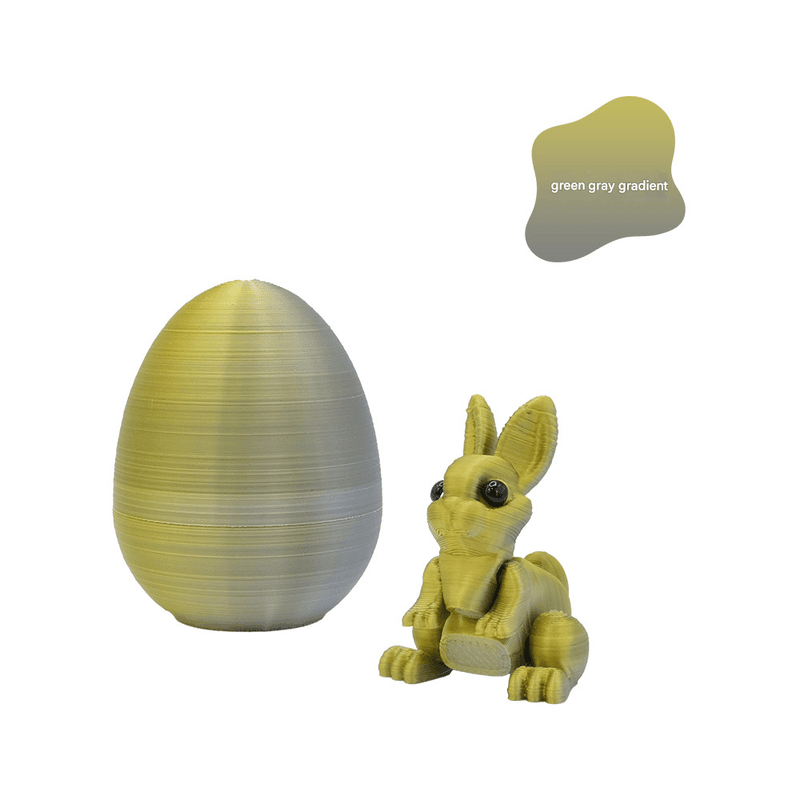 3-Piece Green-to-grey gradient Easter Surprise Egg Set - Green To Grey