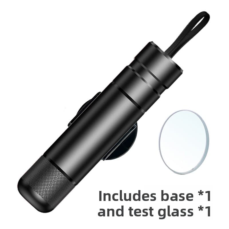 Black 2-in-1 Emergency Car Escape Tool - Spring-Loaded Window Breaker
