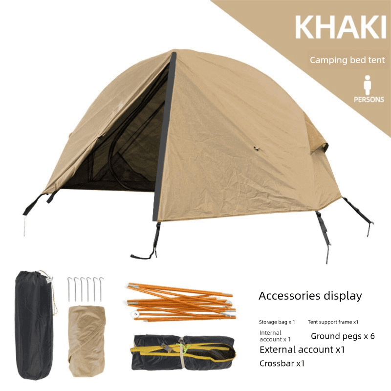 Single Person Off-Ground Camping Tent Portable Folding Bed Cover
