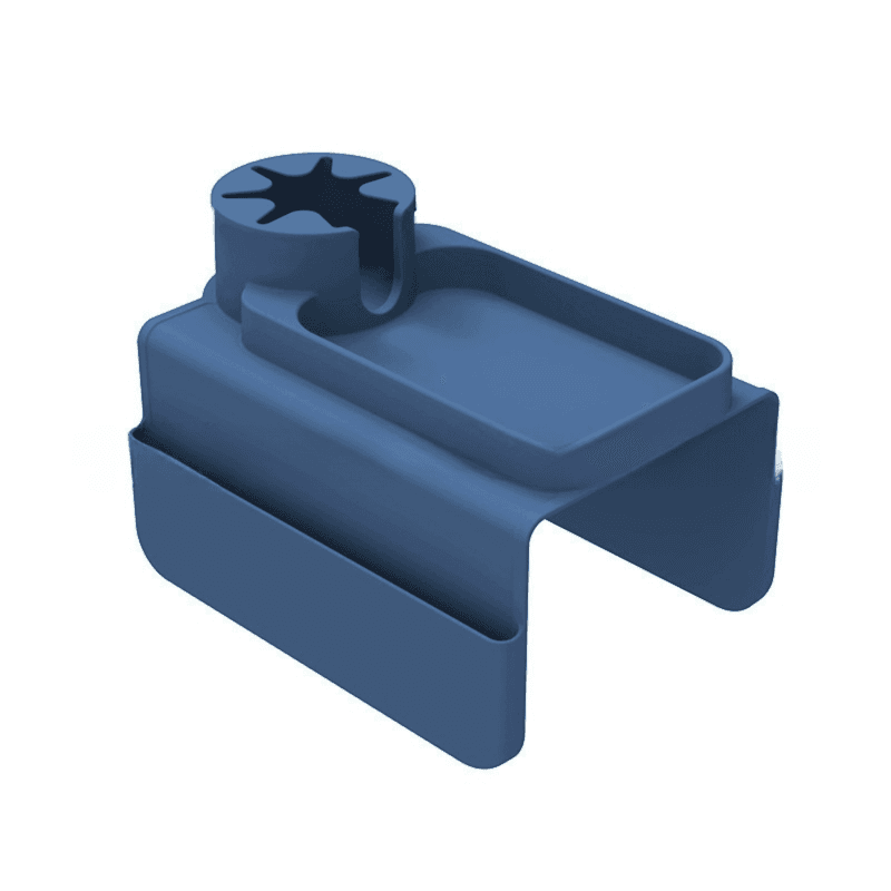 Dark Blue Waterproof Silicone Couch Armrest Cup Holder Tray - Non-Slip