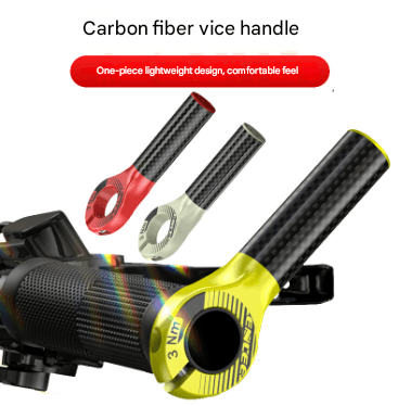 Black and Fluorescent Yellow Ultralight Carbon Fiber Bicycle Bar - 22.2mm
