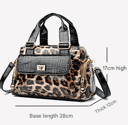 Black Luxurious Patterned Handbag - Structured Top Handle Shoulder Bag