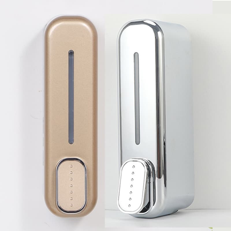 2-Piece (Gold + Silver) Modern Wall-Mounted Press Soap - Gold Silver