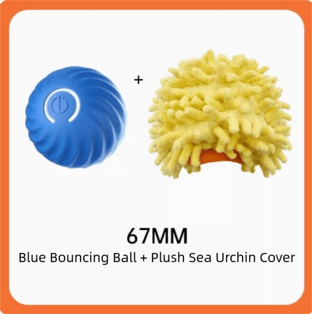 Blue Interactive Gravity Bouncing Dog Toy Ball (67MM) - Smart Automatic