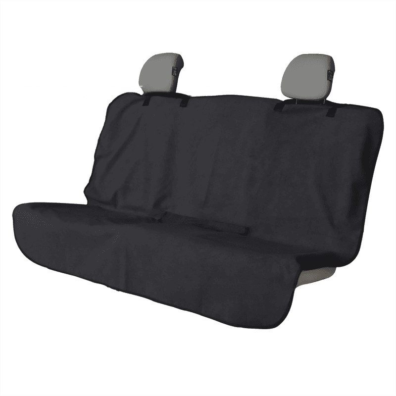 Black Waterproof Towel Car Back Seat Cover - Universal Non-Slip