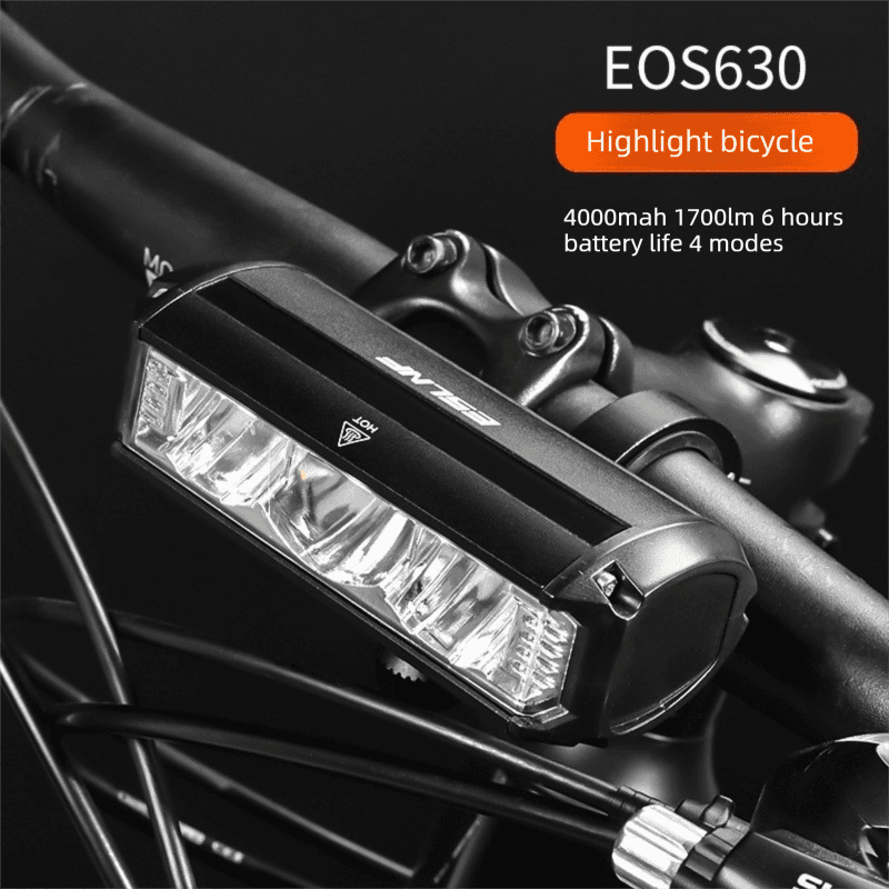 EOS630 1700 Lumen High Brightness Bike Light with Single Bracket Mount