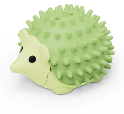Green 4 Pack Hedgehog Catnip Toys Self Grooming Face Scratcher & Teething