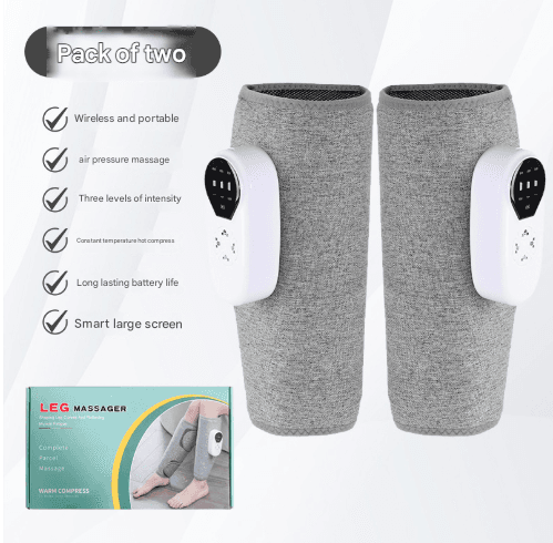 2-Pack Multifunctional Electric Leg Massager with Air Wave, Vibration