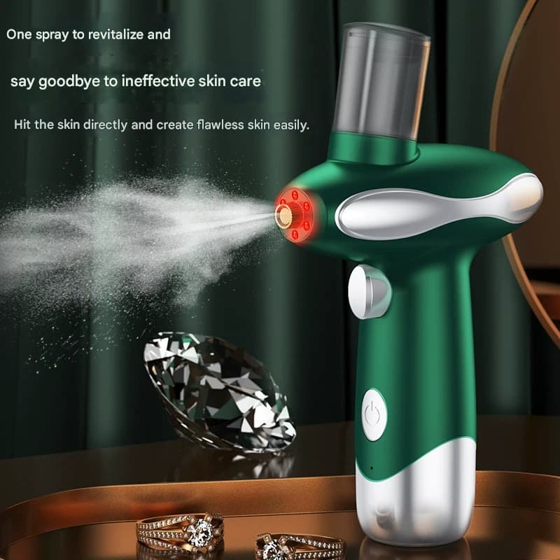 Portable Nano Facial Steamer & Oxygen Sprayer with Red/Blue Light - Default