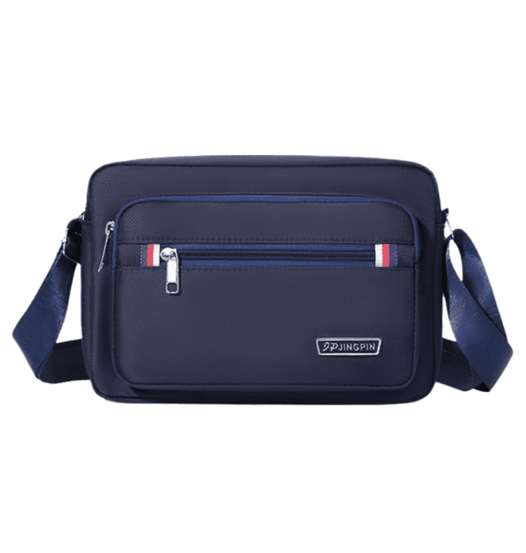 Dark Blue Dual-Style Men's Oxford Cloth Crossbody Bag Bundle - Oxford Cloth