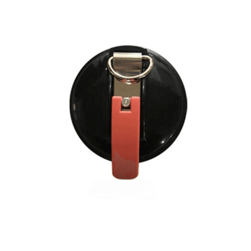 4 Pack Black plate + red button Heavy Duty Suction Cup - Black Red Button