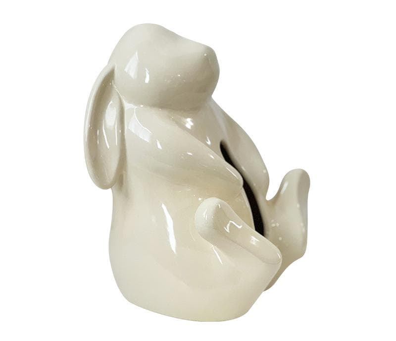 Artisan Ceramic Tissue Box Holder - Medium-High Fired Home - Cream Color