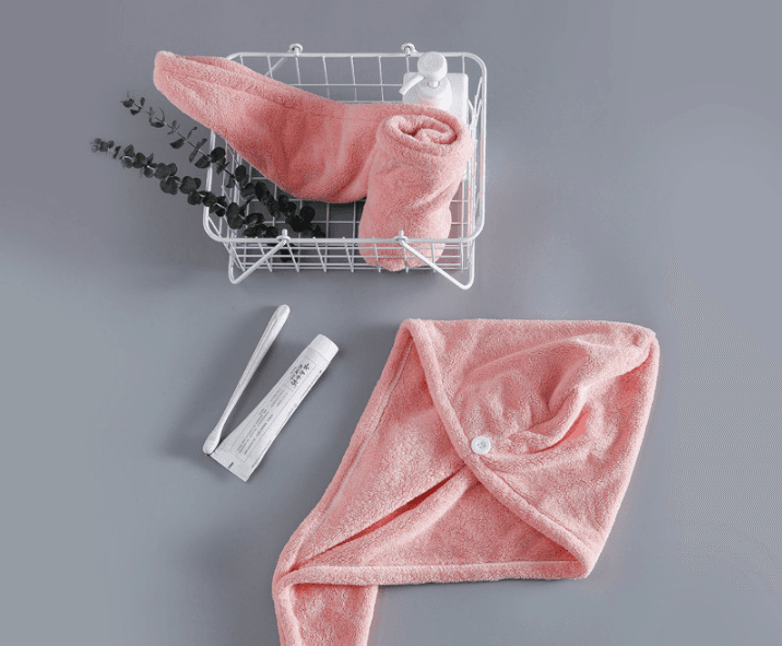 Soft Microfibre Hair Drying Towel Wrap - Super Absorbent Coral Fleece Turban