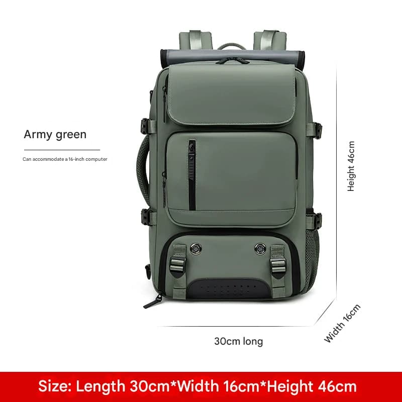 4-in-1 Convertible Travel Backpack & Briefcase - Army Green