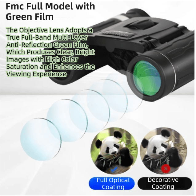 500x25 High Power HD Binoculars - Portable Concert Telescope with Phone