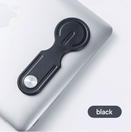 Black Magnetic Laptop Phone Holder Side Mount Expansion Bracket Slim 6mm