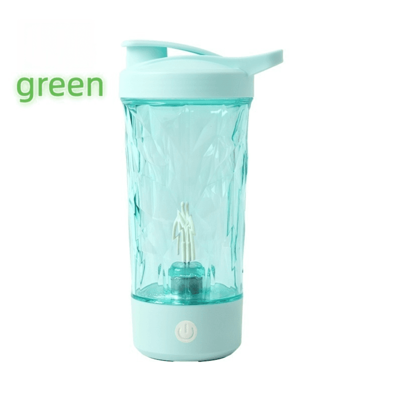 500 ml Green Portable Diamond Electric Shaker - Strong Vortex Stirring, Dual