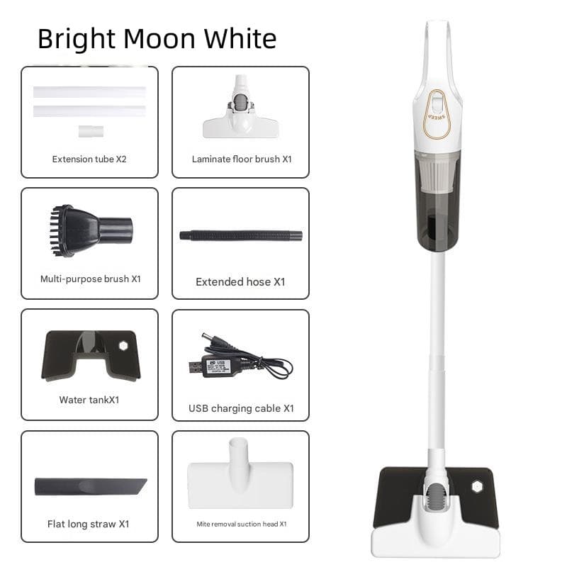 Cordless 2-in-1 Handheld & Stick Vacuum Cleaner with Detachable - White