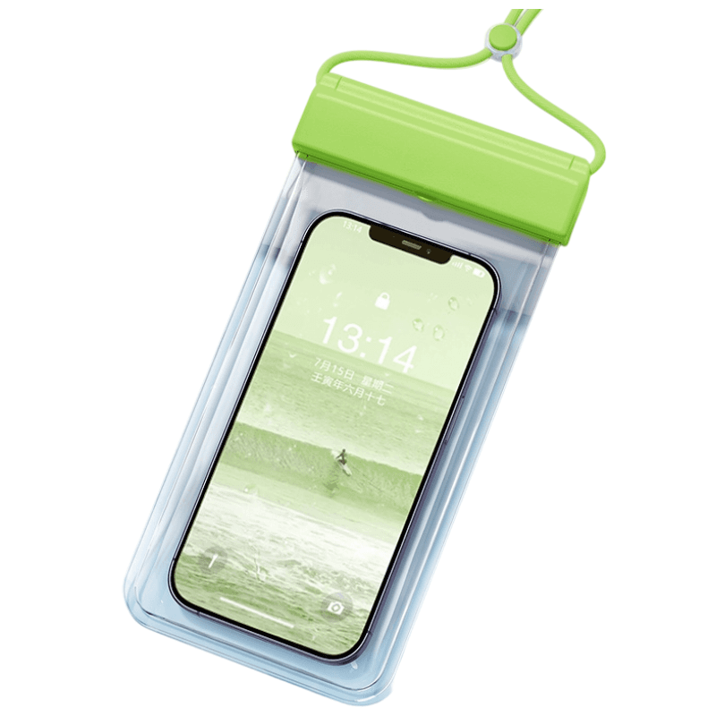 3-PCS Green IPX8 Waterproof Phone Pouch (19×11 cm) - Universal Touch Screen